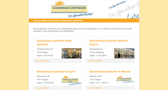 Desktop Screenshot of gesundhaus-apotheken.de